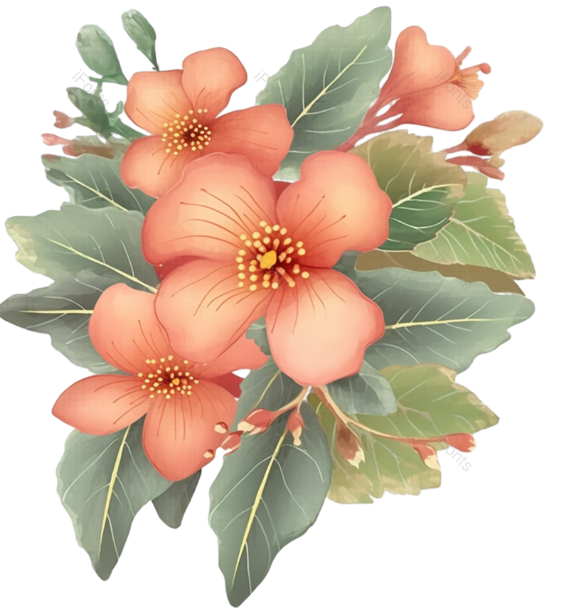 装饰图片,元素元素,粉红色的花PNG,自然免抠素材